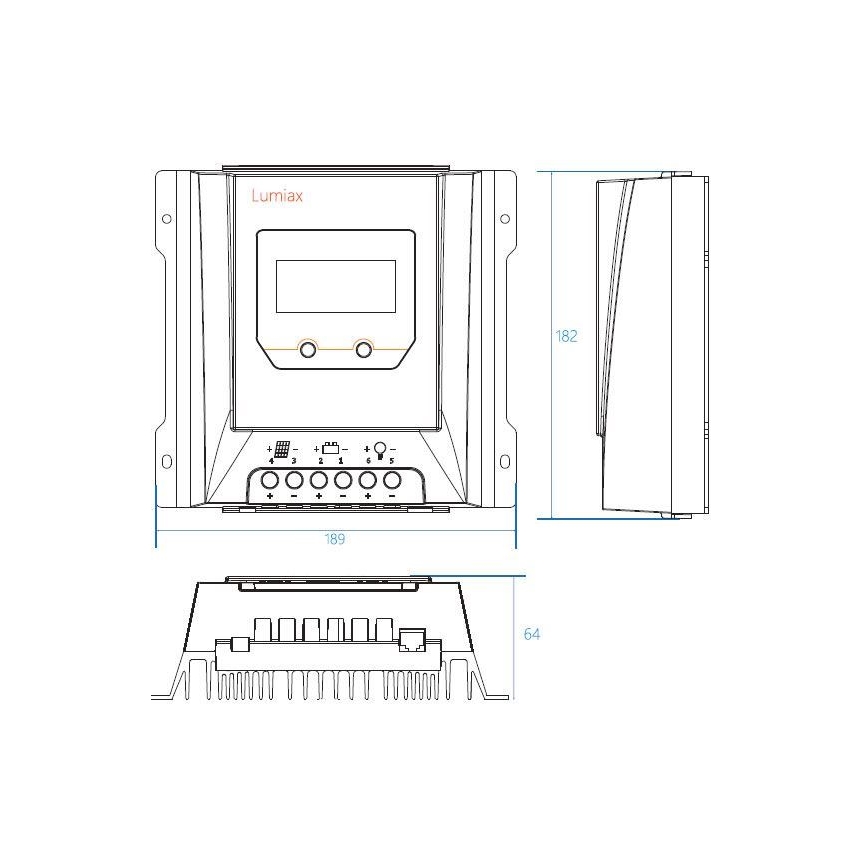 Соларен регулатор за зареждане MPPT MT3075 12/24V/30A