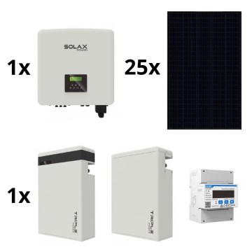Соларен комплект: SOLAX Power - 10kWp RISEN Full Black + 10kW SOLAX конвертор 3p + 11,6 kWh батерия V2