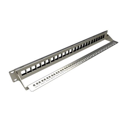 Solarix - 19" модулен празен patch panel 24 портове 1U