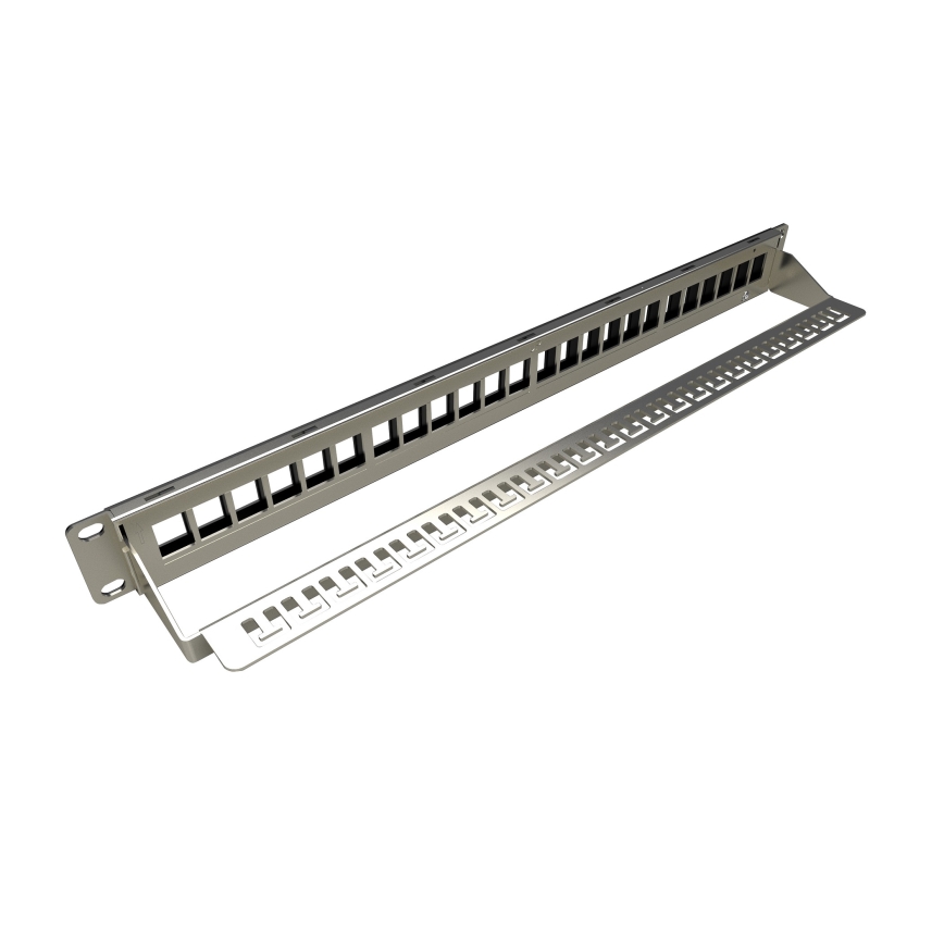 Solarix - 19" модулен празен patch panel 24 портове 1U