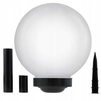 Соларна LED лампа LED/1,2 V 6500K 200 mAh Ø 30 см IP44 бяла/черна