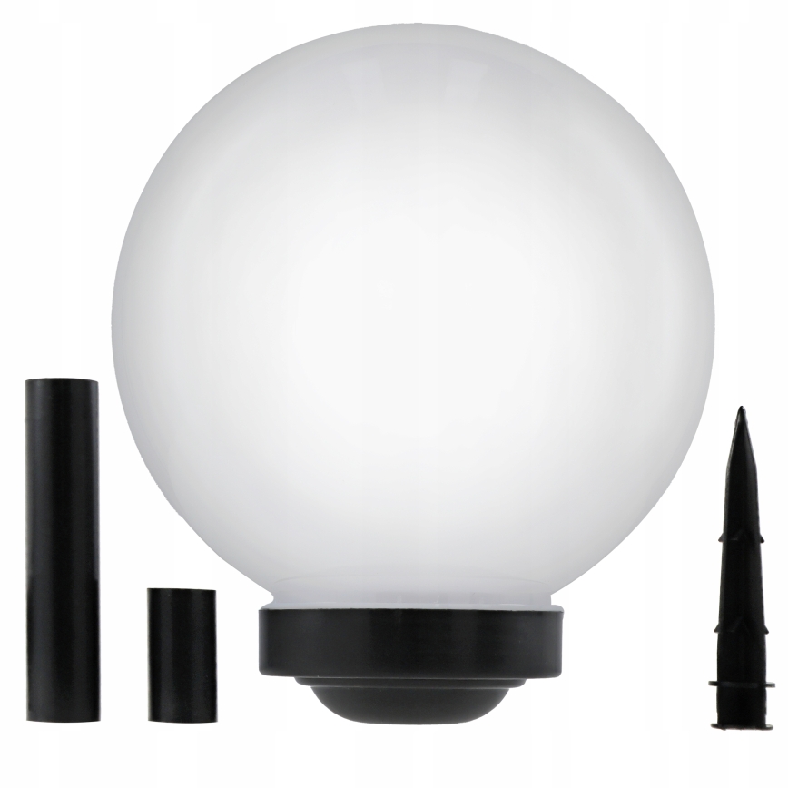 Соларна LED лампа LED/1,2 V 6500K 200 mAh Ø 30 см IP44 бяла/черна