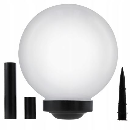 Соларна LED лампа LED/1,2V 6500K 200 mAh Ø 25 cm IP44 бяла/черна