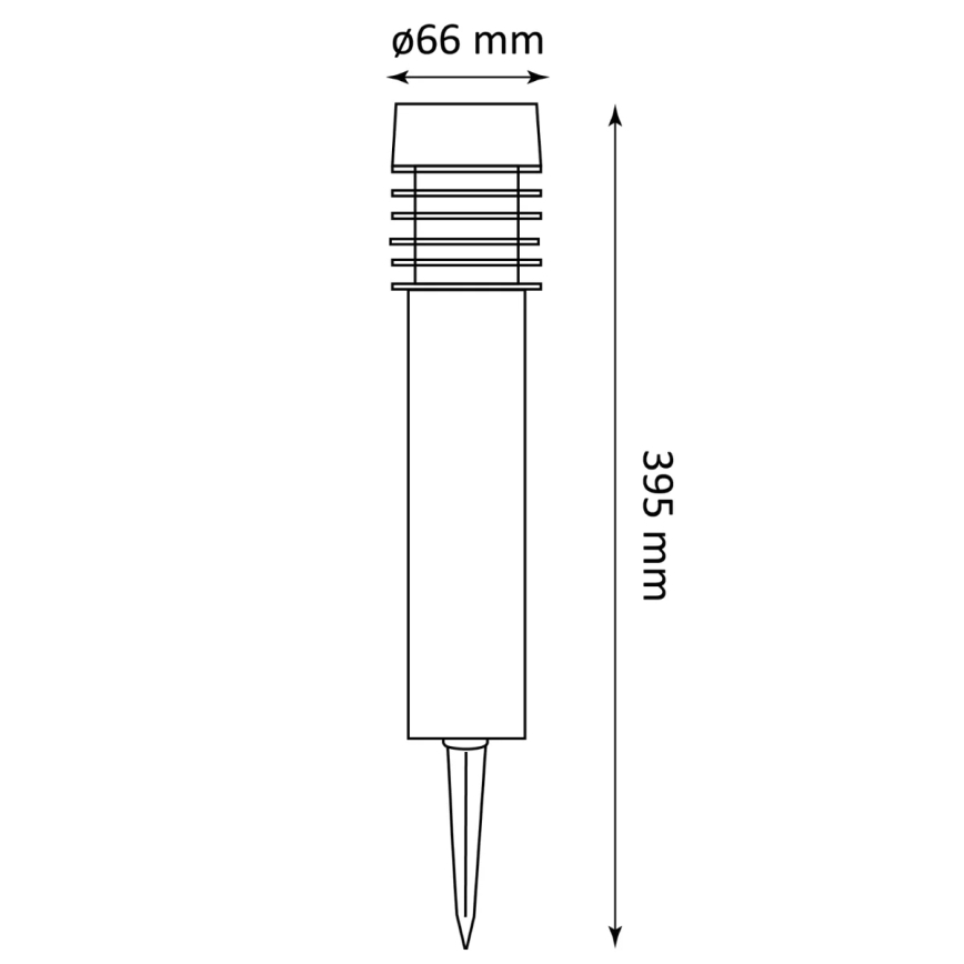 Соларна LED лампа MARTIN LED/1,2V 150 mAh IP44 черна