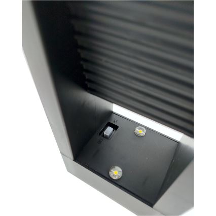 Соларна LED лампа с 2 x LED, 1,2 V, 200 mAh, IP44, черна