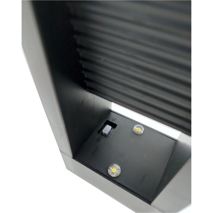 Соларна LED лампа с 2 x LED, 1,2 V, 200 mAh, IP44, черна