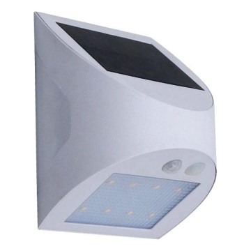 Соларна LED стенна лампа със сензор LED/3W/3,7V 3000/4000K 1200 mAh IP54 бяла