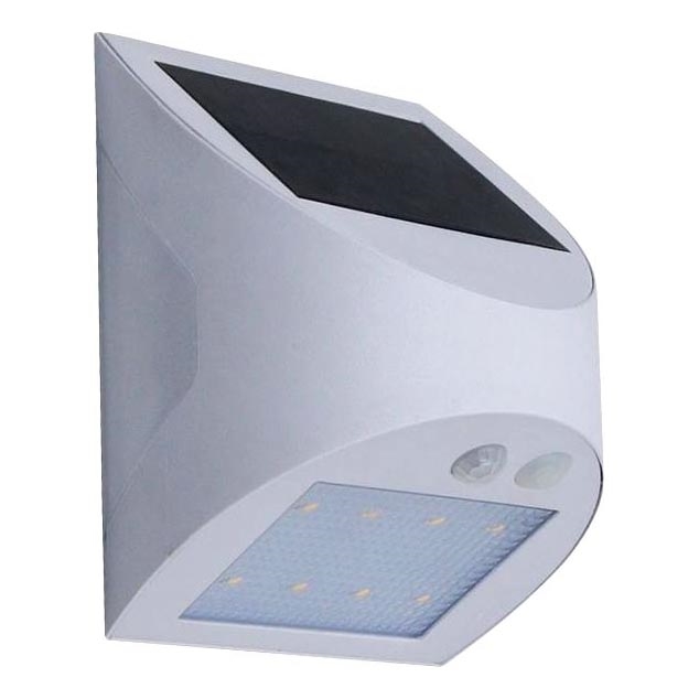 Соларна LED стенна лампа със сензор LED/3W/3,7V 3000/4000K 1200 mAh IP54 бяла