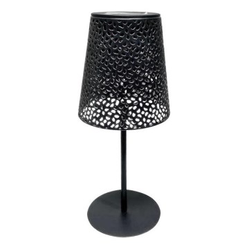 Соларна настолна LED лампа LUVETRA LED/1xAA 4000K IP44 200 mAh черна