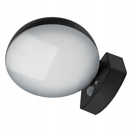 LED димируемо соларно стенно осветително тяло със сензор LED/3W/3,7V 1800 mAh IP54 черно