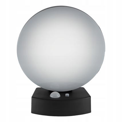 LED димируемо соларно стенно осветително тяло със сензор LED/3W/3,7V 1800 mAh IP54 черно