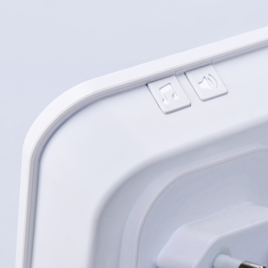 Аларма 230V с безжичен сензор за движение 3xAAA/5V бяла