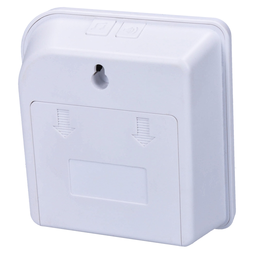 Аларма 230V с безжичен сензор за движение 3xAAA/5V бяла