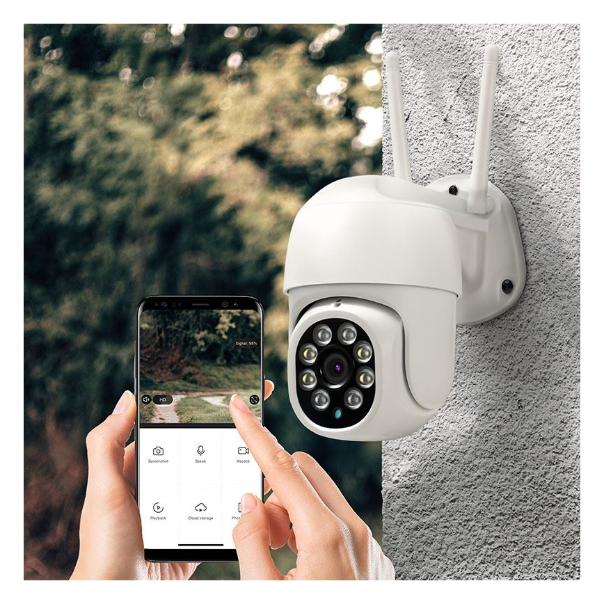 Външна камера със сензор, IP65, Wi‑Fi Tuya