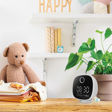 Смарт камера с будилник, термометър и LED светлина 1296p 3Mpx 5V Wi-Fi Tuya IP65