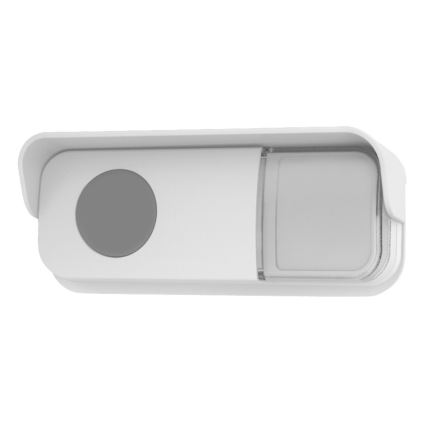Безжичен звънец за контакт 230V + 2x плоска IP56 бял
