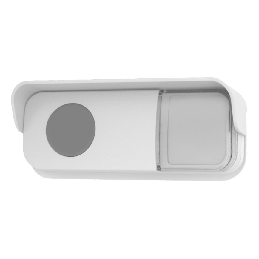 Безжичен звънец за контакт 230V + 2x плоска IP56 бял