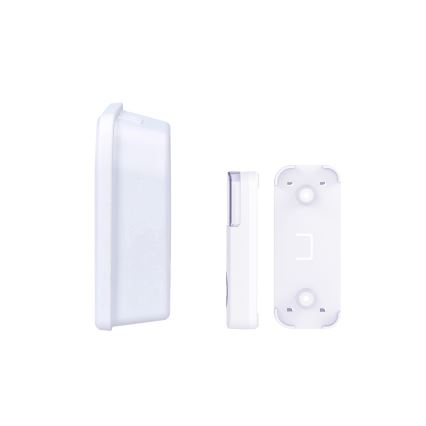 Безжичен звънец на батерии 3V/3xAA IP44 бял