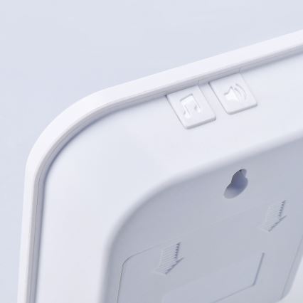 Безжичен звънец на батерии 3V/3xAA IP44 бял