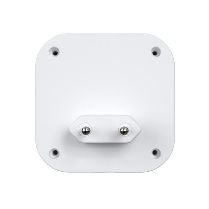 Безжичен звънец за контакт 230V + 2x плоска IP44 бял