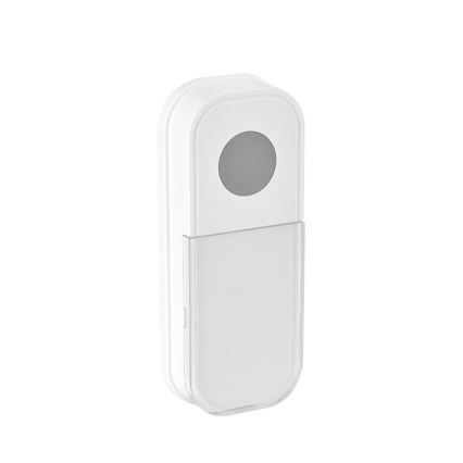 Безжичен звънец за контакт 230V + 2x плоска IP44 бял