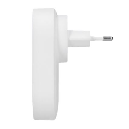 Безжичен звънец за контакт 230V IP56 бял