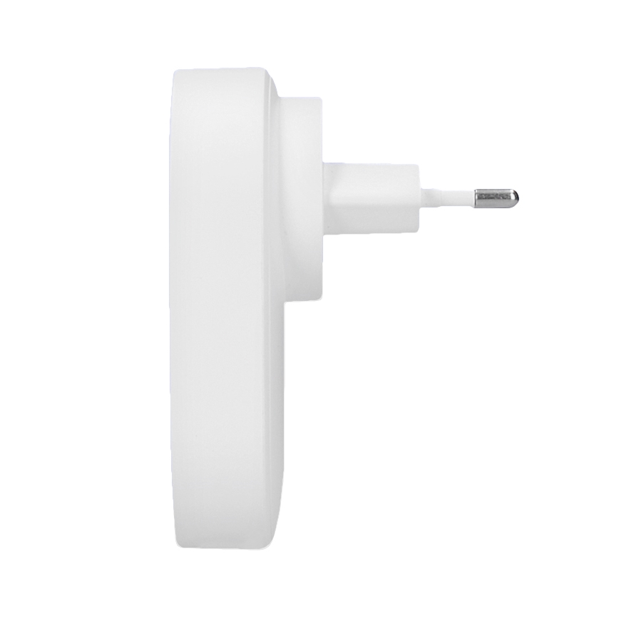 Безжичен звънец за контакт 230V IP56 бял