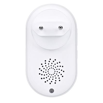 Безжичен звънец за контакт 230V IP56 бял