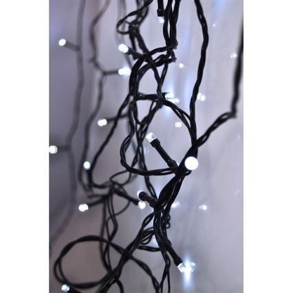 LED Екстериорни Коледни лампички 500xLED/8 функции IP44 55 м студено бял