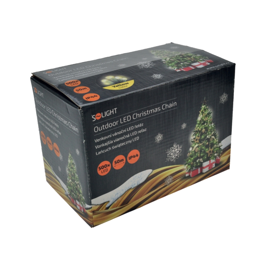 LED Екстериорни Коледни лампички 500xLED/8 функции IP44 55 м топло бял