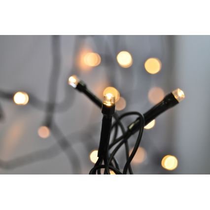 LED Екстериорни Коледни лампички 500xLED/8 функции IP44 55 м топло бял