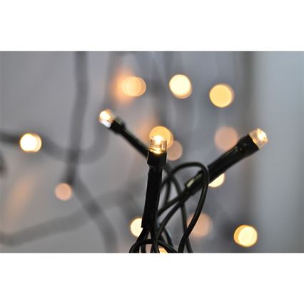 LED Екстериорни Коледни лампички 400xLED/8 функции 25м IP44 топло бели