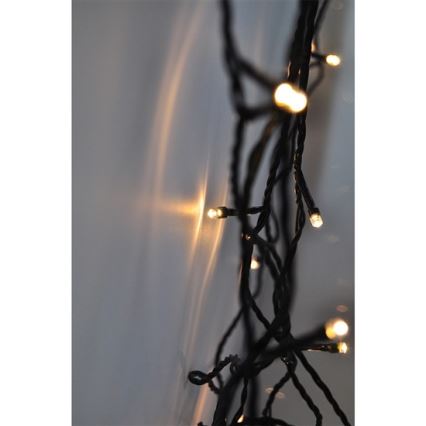 LED Екстериорни Коледни лампички 400xLED/8 функции 25м IP44 топло бели