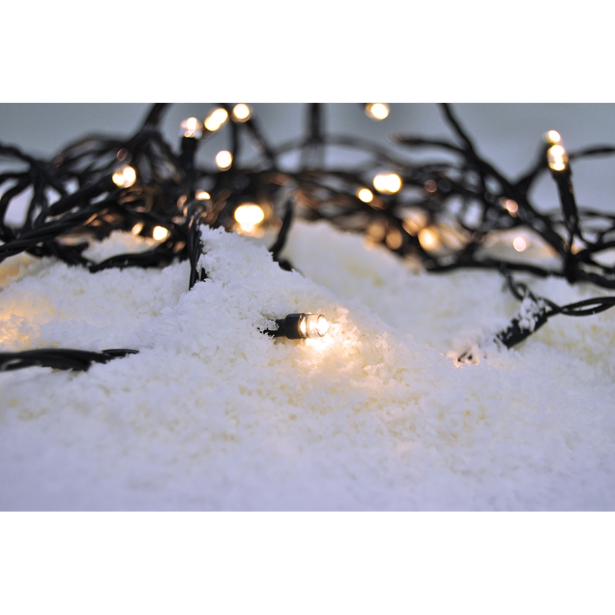 LED Екстериорни Коледни лампички 400xLED/8 функции 25м IP44 топло бели