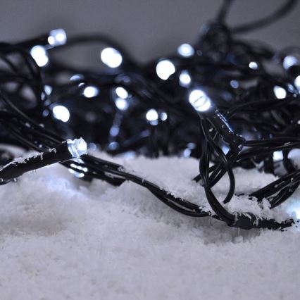 LED Външен гирлянд 100xLED/8 функции 13m IP44 студено бяло
