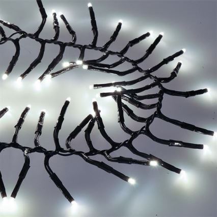 LED външен гирлянд 576xLED/8 функции 8m IP44 студено бяло + дистанционно