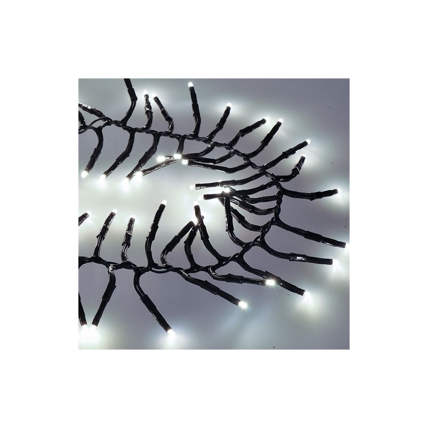 LED външен гирлянд 576xLED/8 функции 8m IP44 студено бяло + дистанционно