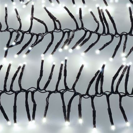 LED външен гирлянд 576xLED/8 функции 8m IP44 студено бяло + дистанционно