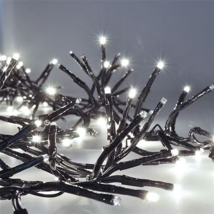 LED Коледни лампички 576xLED/8 функции 8м IP44 студено бели + д.у.