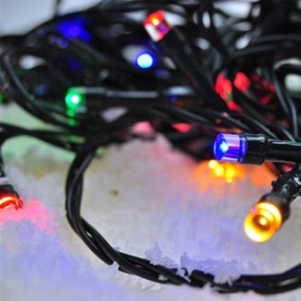 LED Коледни лампички 50xLED/8 функции 8м IP44 многоцветни