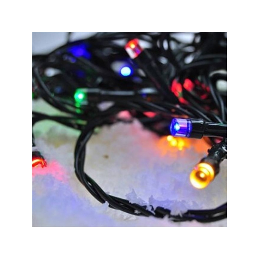 LED Коледни лампички 50xLED/8 функции 8м IP44 многоцветни