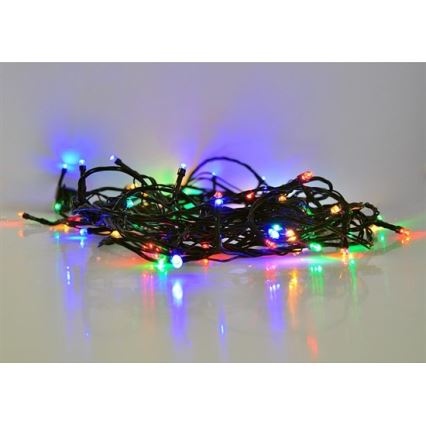 LED Коледни лампички 50xLED/8 функции 8м IP44 многоцветни