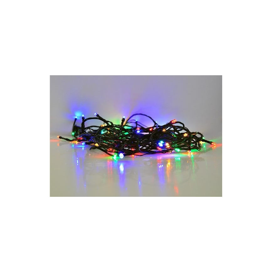 LED Коледни лампички 50xLED/8 функции 8м IP44 многоцветни