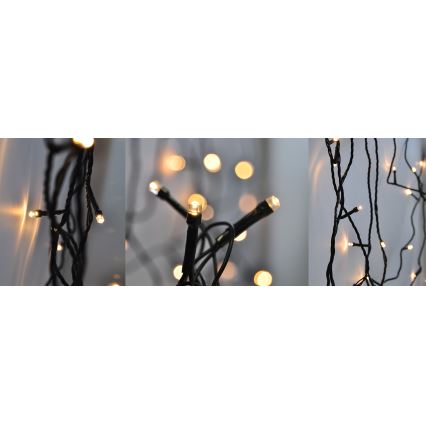 LED Екстериорни Коледни лампички 50xLED/8 функции 8м IP44 топло бели