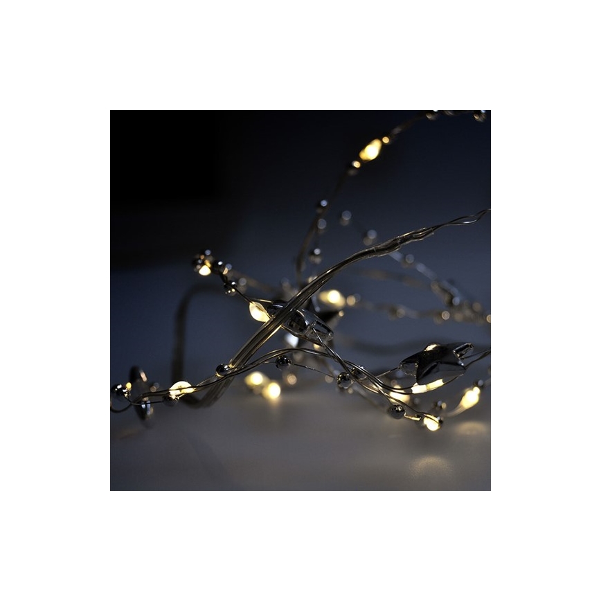 LED Коледни лампички  20xLED/2xAA 1.5м топло бели