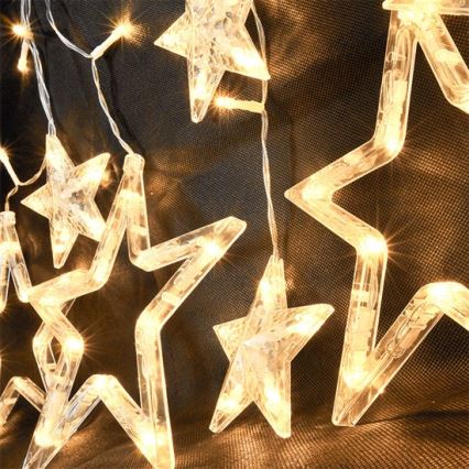 LED Коледна светеща завеса 3,3 m 77xLED/3xAA