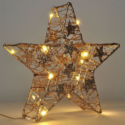 LED Коледна декорация 14xLED/2xAA звезда