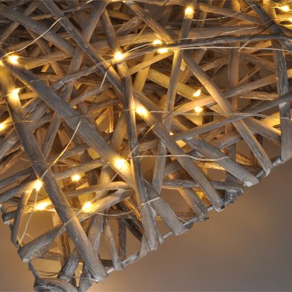 LED Коледна декорация LED/2xAA ратан