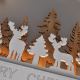 LED Коледна декорация LED/2xAA гора с елени