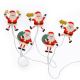 LED Коледни лампички с вендузи 6xLED/2xAA 1,2м топло бели Дядо Коледа